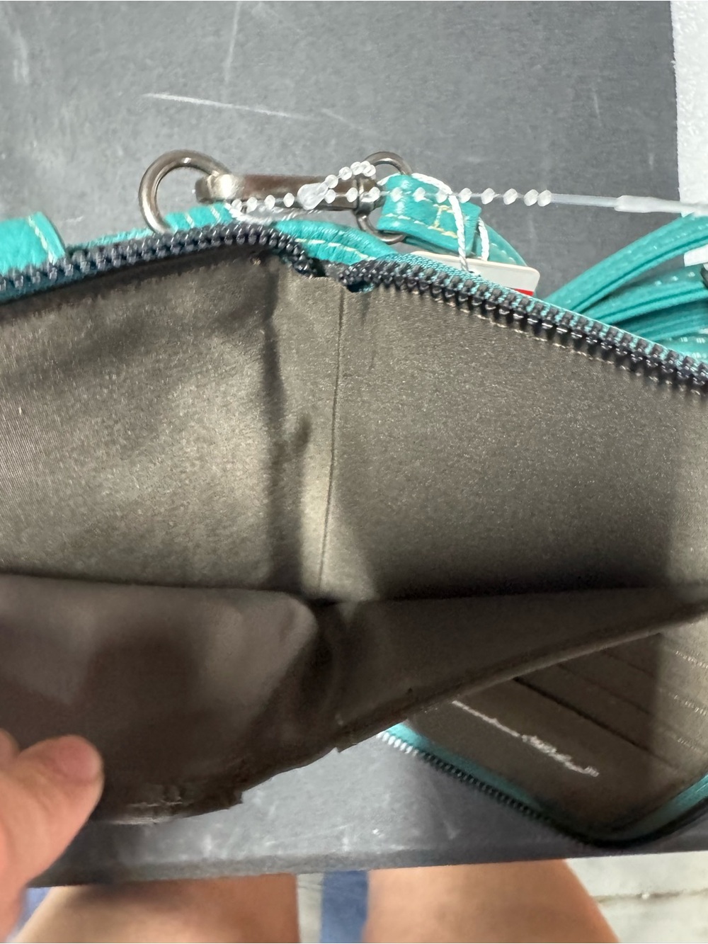 Stanley Teal Aztec Crossbody Wallet with Turquoise Strap - Picture 5 of 7